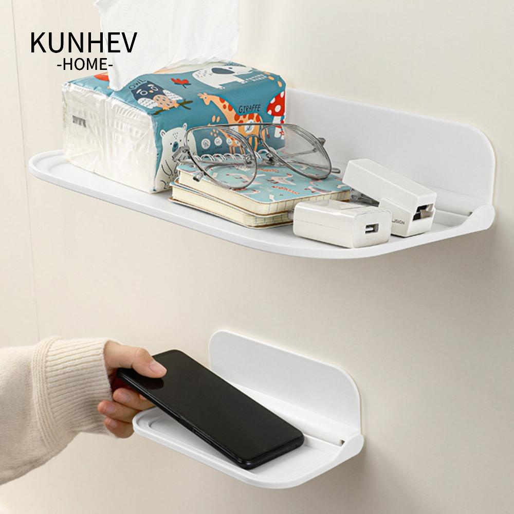 KUNHEV Giá Đỡ Điện Thoại Gắn Tường Không Cần Đục Lỗ Tiết Kiệm Không Gian Đa Năng Có Thể Gập Gọn Cho Nhà Tắm