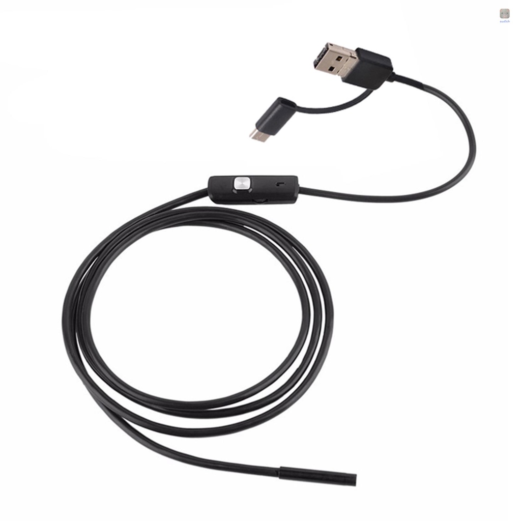 Camera Nội Soi Công Nghiệp 3 Trong 1 Tích Hợp 6 Đèn Led ip67 usb type-c Chống Nước Cho Điện Thoại android / pctop 1