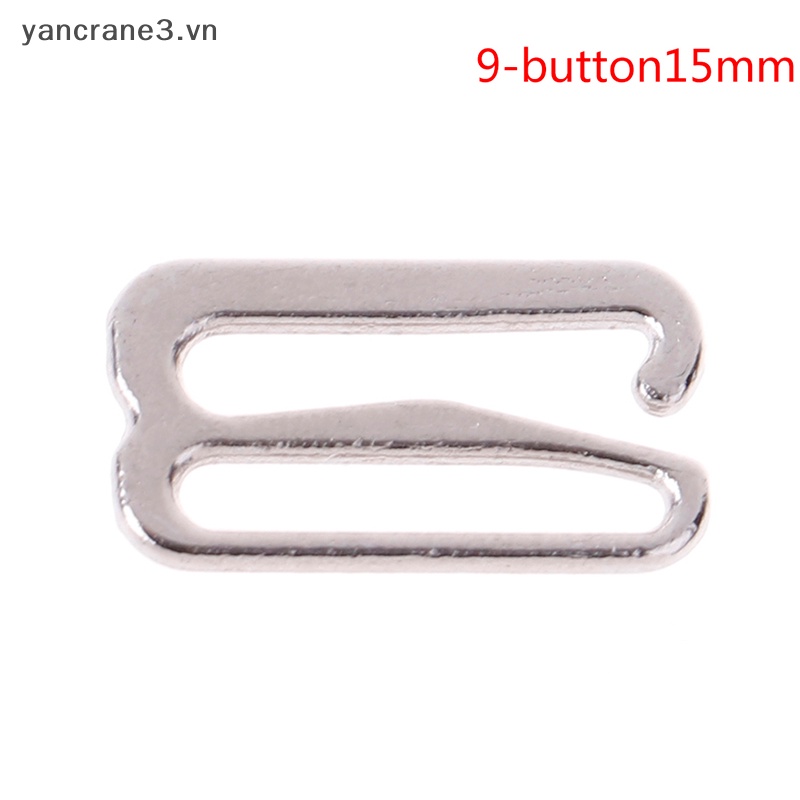 Set 100 Móc / Vòng Tròn Bằng Kim Loại Bạc Làm Đồ Lót / Dây Áo Ngực