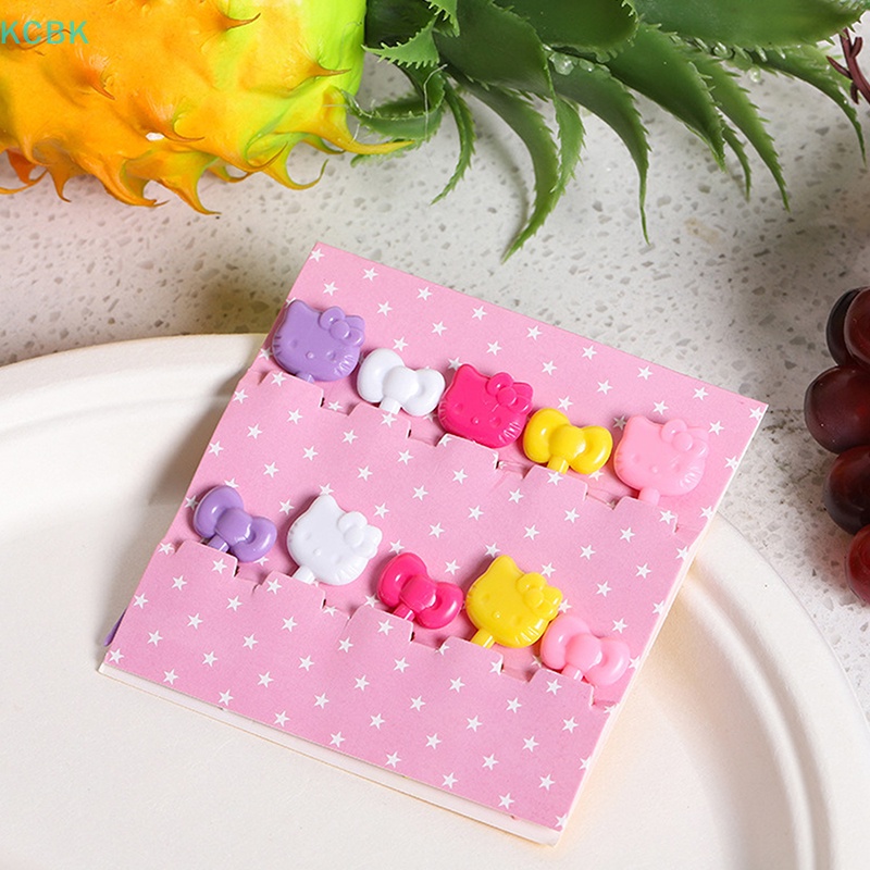 Kc Nĩa Ăn Trái Cây Bằng Nhựa Cấp Thực Phẩm Hình Động Vật Hoạt Hình mini Trang Trí Bữa Tiệc Cho Bé bk