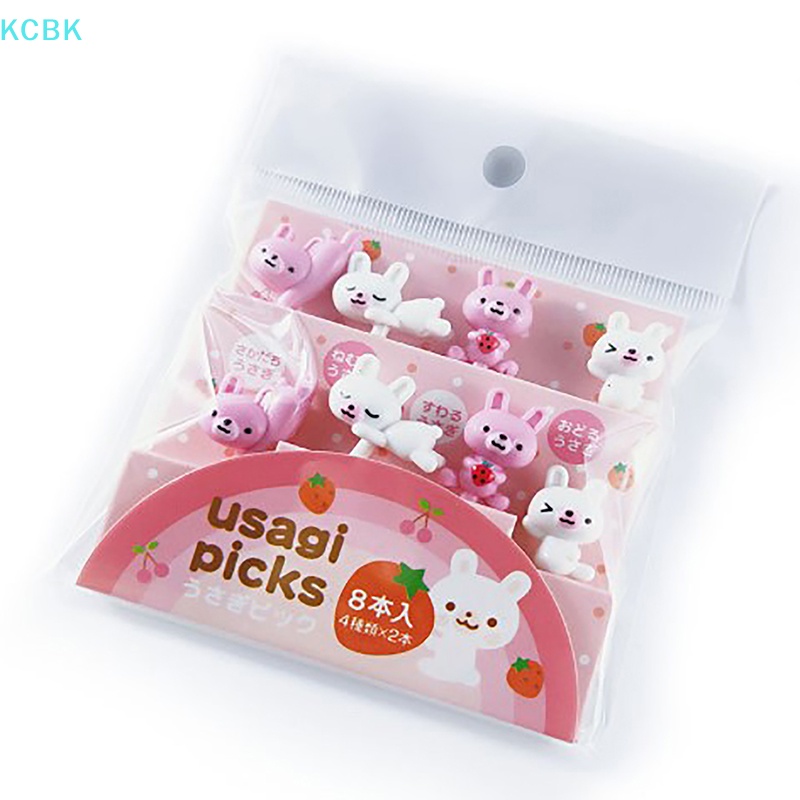 Kc Nĩa Ăn Trái Cây Bằng Nhựa Cấp Thực Phẩm Hình Động Vật Hoạt Hình mini Cho Bé bk