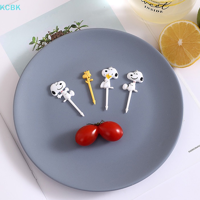 Kc Nĩa Ăn Trái Cây Bằng Nhựa Cấp Thực Phẩm Hình Động Vật Hoạt Hình mini Trang Trí Bữa Tiệc Cho Bé bk