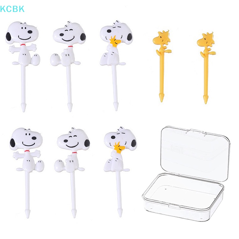 Kc Nĩa Ăn Trái Cây Bằng Nhựa Cấp Thực Phẩm Hình Động Vật Hoạt Hình mini Trang Trí Bữa Tiệc Cho Bé bk