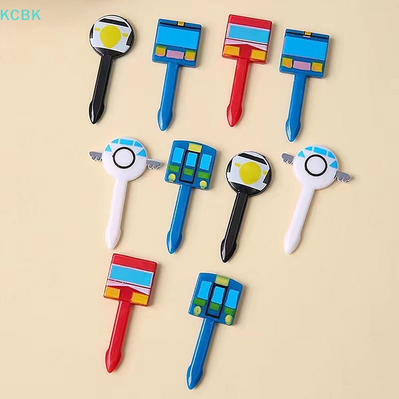 Kc Nĩa Ăn Trái Cây Bằng Nhựa Cấp Thực Phẩm Hình Động Vật Hoạt Hình mini Cho Bé bk