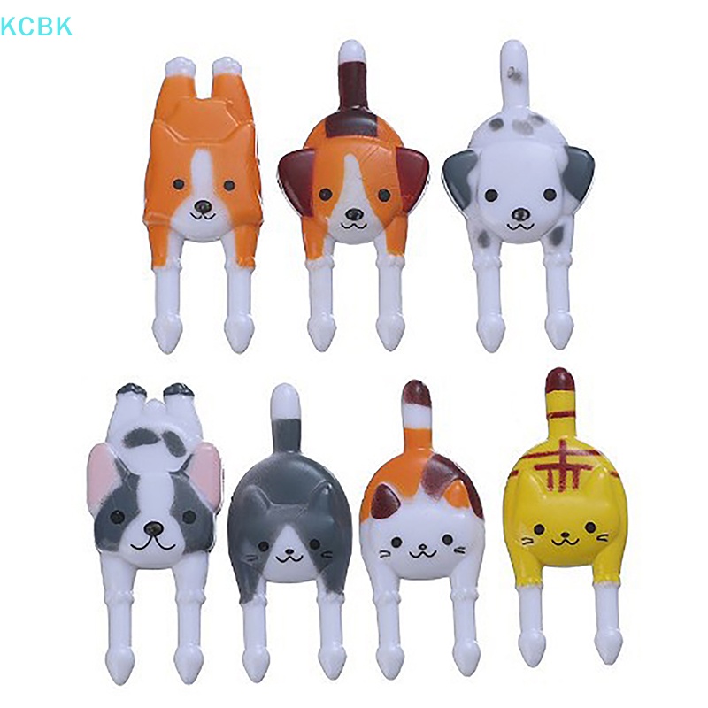 Kc Nĩa Ăn Trái Cây Bằng Nhựa Cấp Thực Phẩm Hình Động Vật Hoạt Hình mini Cho Bé bk