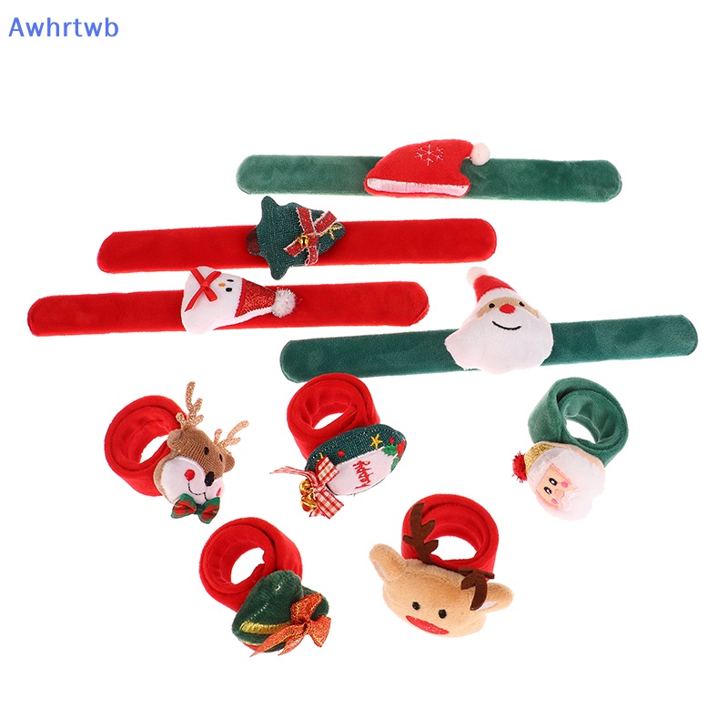 Awhrtwb Đồ Chơi Vòng Đeo Tay Nhồi Bông Hình Ông Già Noel Tuần Lộc Giáng Sinh Quà Tặng Cho Trẻ Em Mới