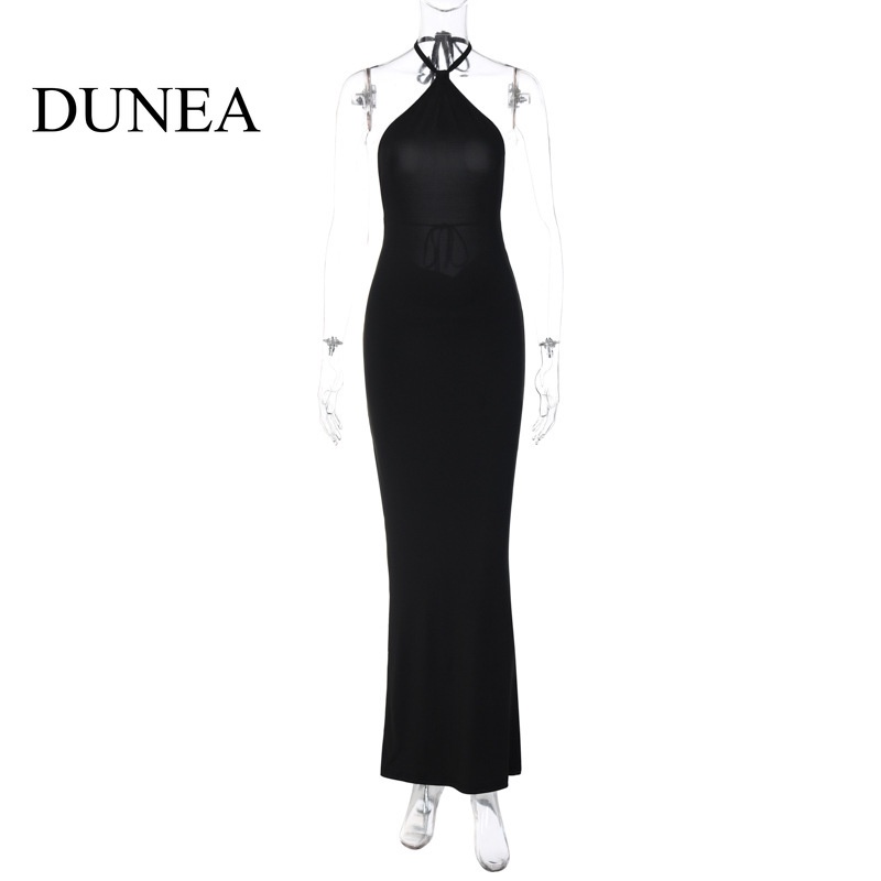 DUNEA Đầm Dài Hở Lưng Quyến Rũ Thời Trang Dành Cho Nữ