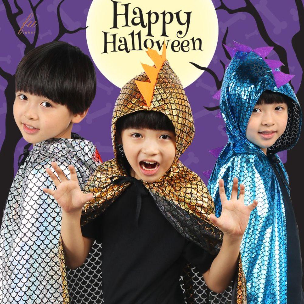 Fuhui Áo Choàng Có Nón Hình Khủng Long Đáng Yêu Cho Bé