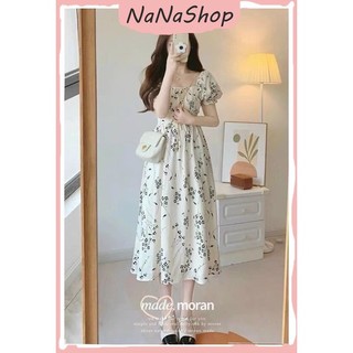 [New Sales 2024] HOÀN TIỀN 15% - Đầm Nữ Chất Lụa Xịn Sò Họa Tiết Hoa Nhí Babydoll Dáng Dài Cổ Vuông Maxi