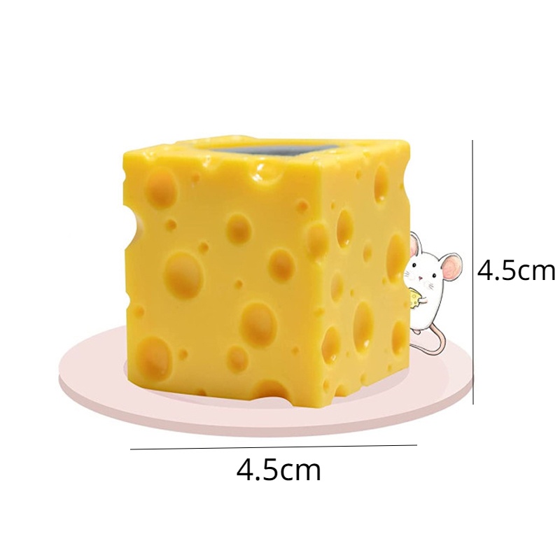 Đồ Chơi Nắn Bóp Đàn Hồi Giảm stress Hình Chú Chuột 4.5 * 4.5cm