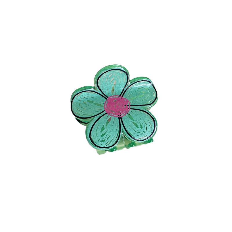 Kẹp Tóc Hình Hoa Bằng acrylic Màu Kẹo Ngọt Thời Trang Cho Nữ