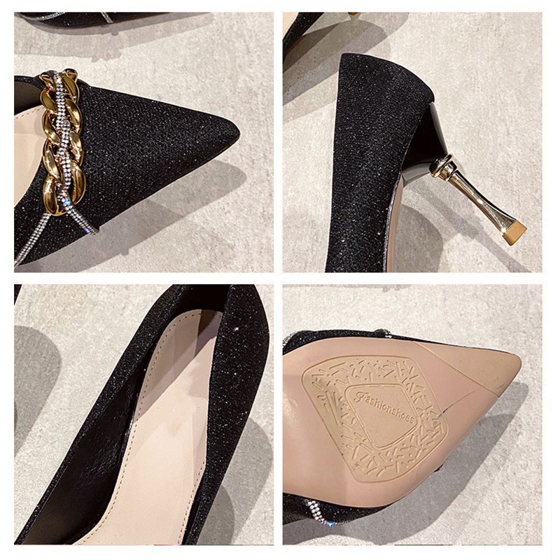 Hong Kong Premium shoes❥Giày Cao Gót Mũi Nhọn Thời Trang Dành Cho Nữ