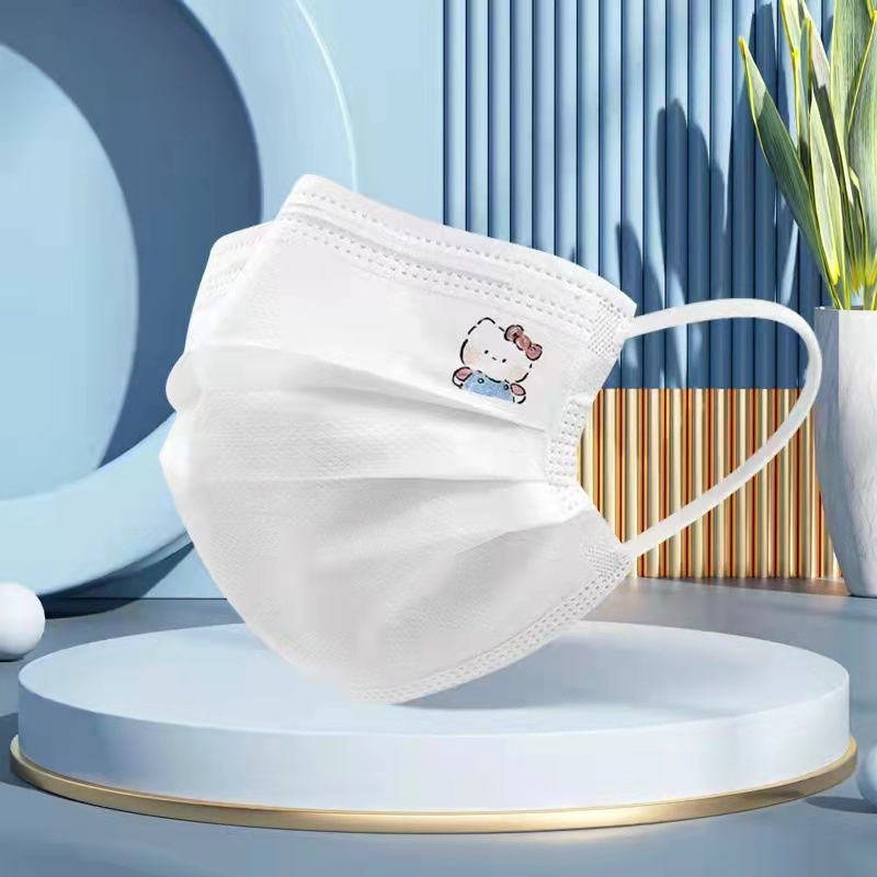 Dây Đeo Tai Màu Sắc Tương Phản Họa Tiết Hoạt Hình Xinh Xắn