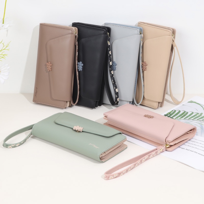 Ví Da pu Dài In Họa Tiết Thời Trang Cho Nữ