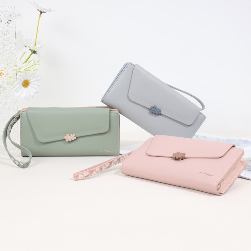 Ví Da pu Dài In Họa Tiết Thời Trang Cho Nữ