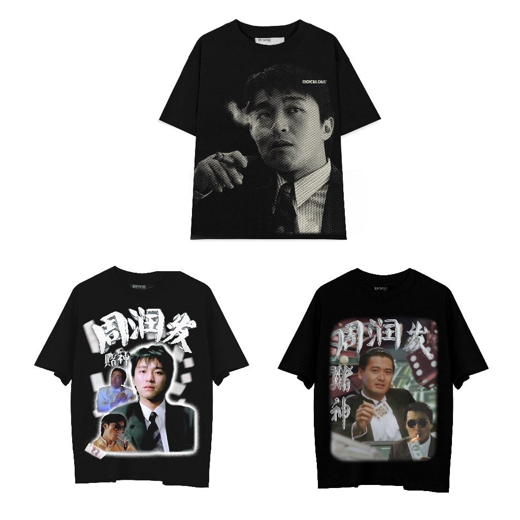 Áo thun Rdiculous , CHÂU TINH TRÌ & CHÂU NHUẬN PHÁT vải thun 2 chiều 99% cotton 250g