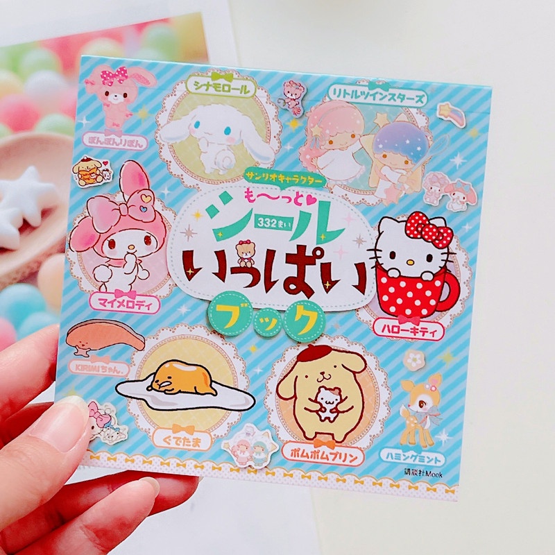 Hoạt Hình Set 24 Sticker Dán Trang Trí Sách diy Hình sanrio my melody cinnamoroll big-Ear girl