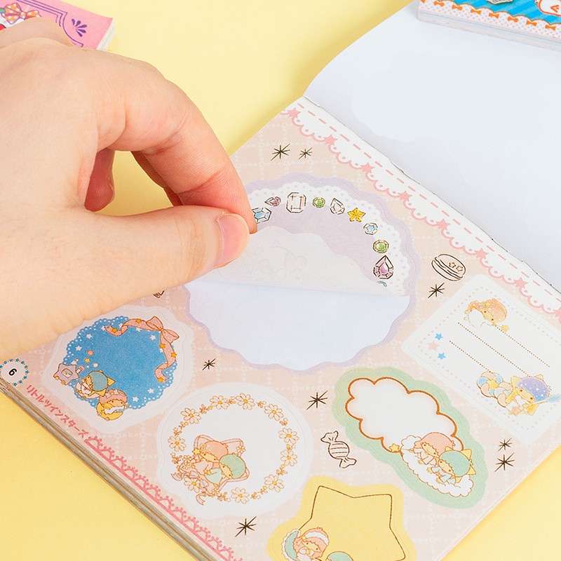 Hoạt Hình Set 24 Sticker Dán Trang Trí Sách diy Hình sanrio my melody cinnamoroll big-Ear girl