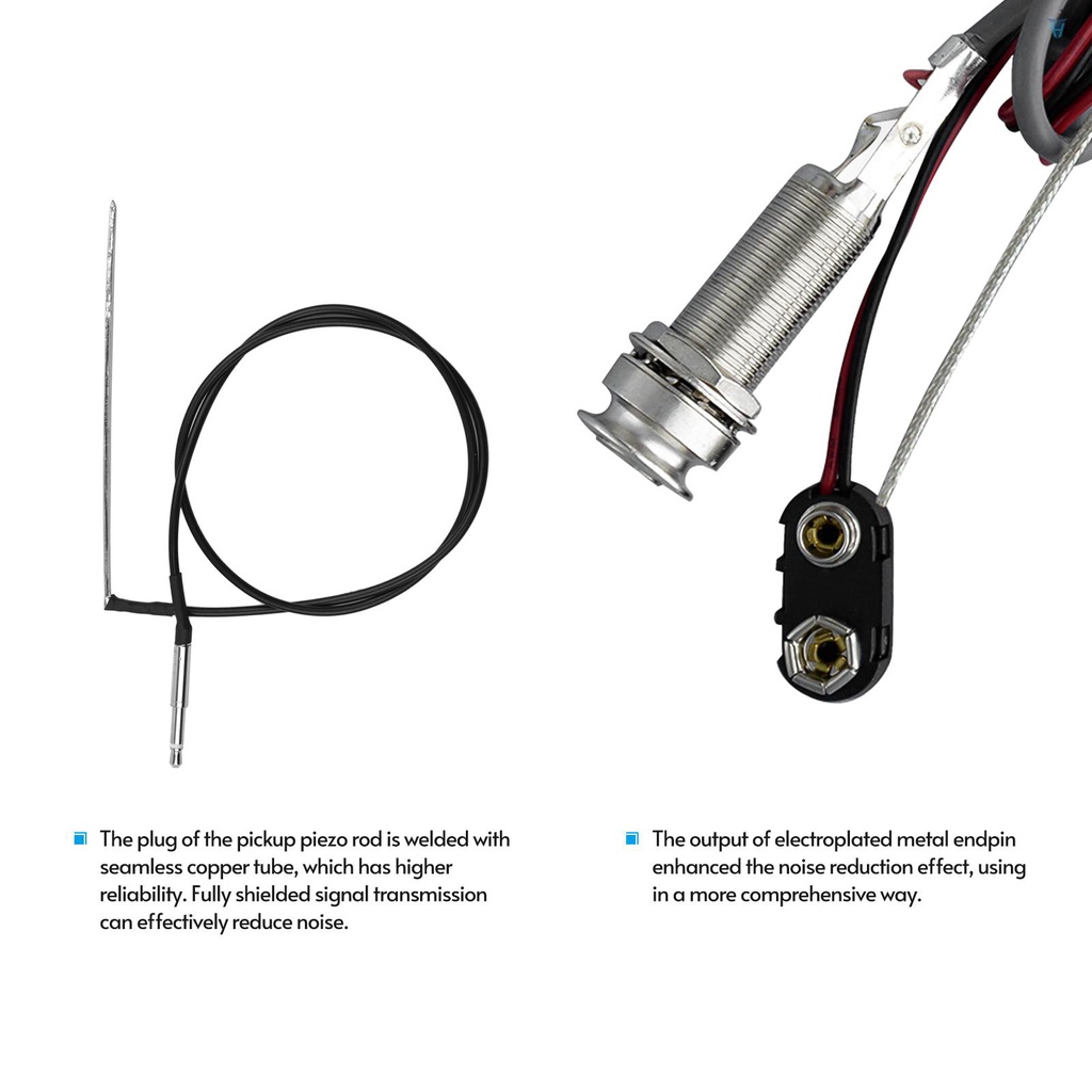 Bộ Cân Bằng Âm Thanh Đàn guitar acoustic Kèm mic Chỉnh Tông eq 1 Dụng Cụ Điều Khiển Âm Lượng