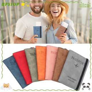 UPSTOP Bao da PU bọc bảo vệ hộ chiếu tài liệu tiện lợi nhiều màu lựa chọn
