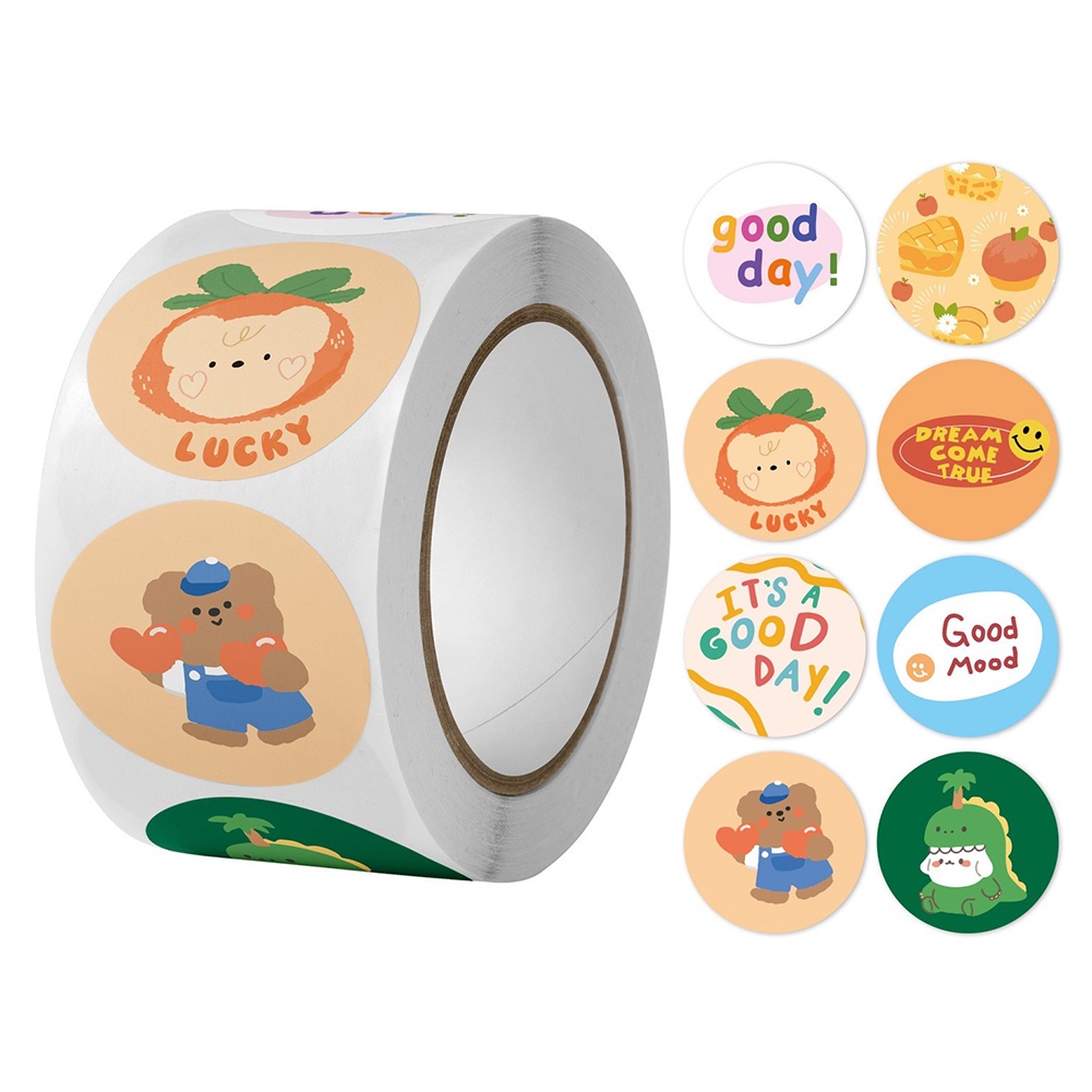 Cuộn 500 sticker dán kích thước 1 inch RYVN