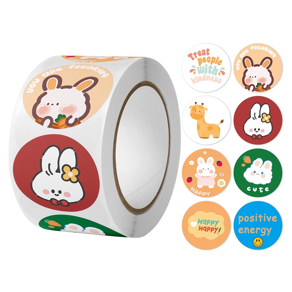 Cuộn 500 sticker dán kích thước 1 inch RYVN