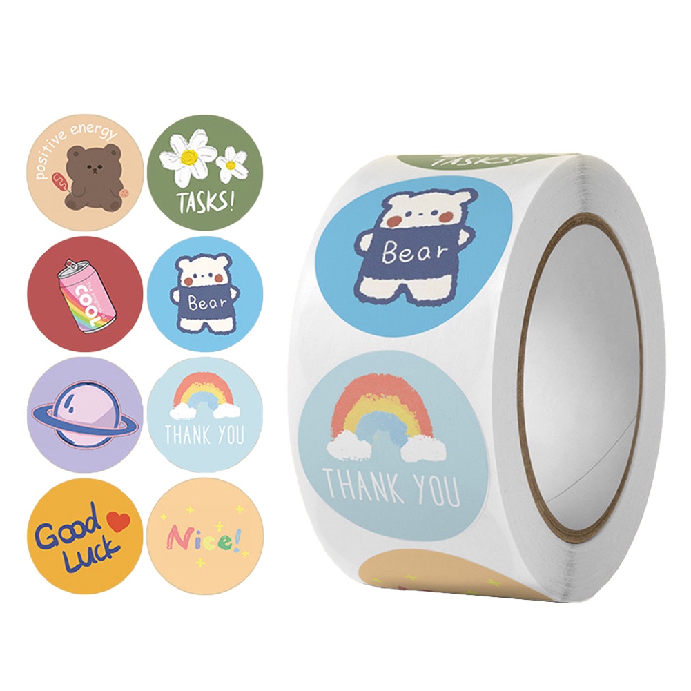 Cuộn 500 sticker dán kích thước 1 inch RYVN