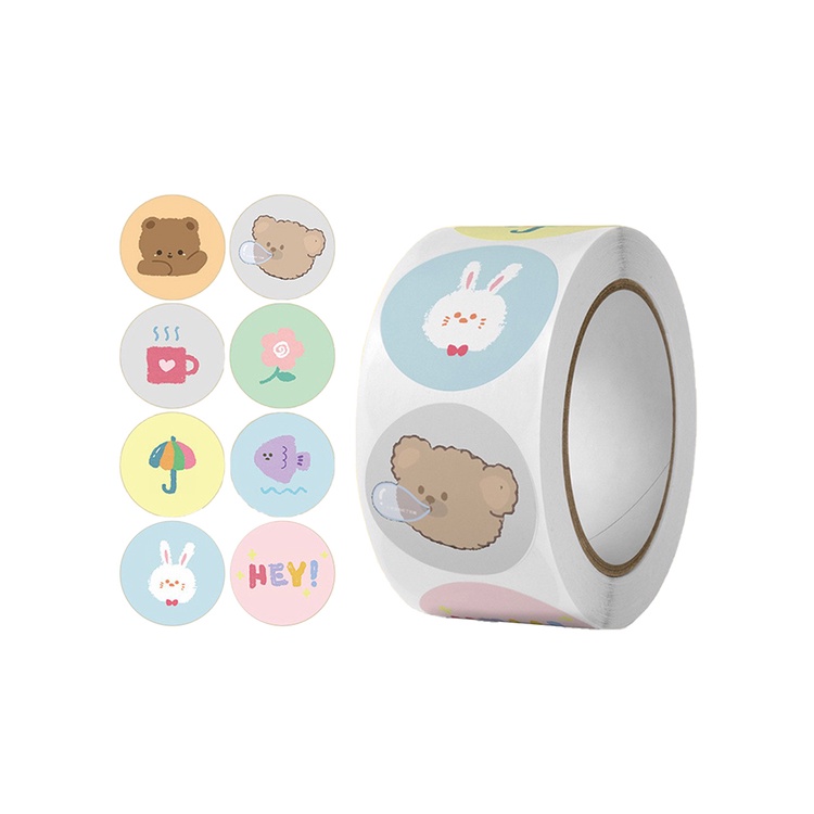 Cuộn 500 sticker dán kích thước 1 inch RYVN