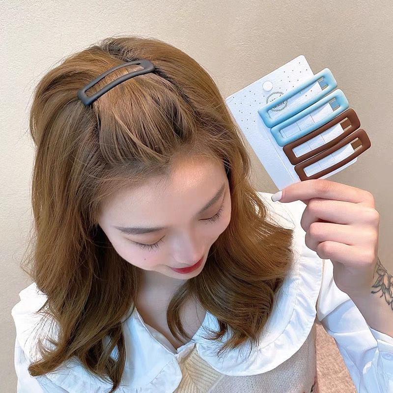 Bộ 6 Kẹp Tóc Mái BB Phong Cách Hàn Quốc Thời Trang Cho Nữ