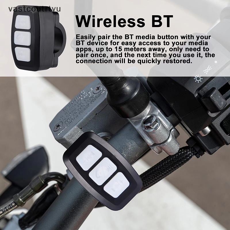 Vas Bộ Điều Khiển Vô Lăng Xe Hơi / Xe Máy Bluetooth Không Dây Nút Bấm Điều Khiển Iqx6