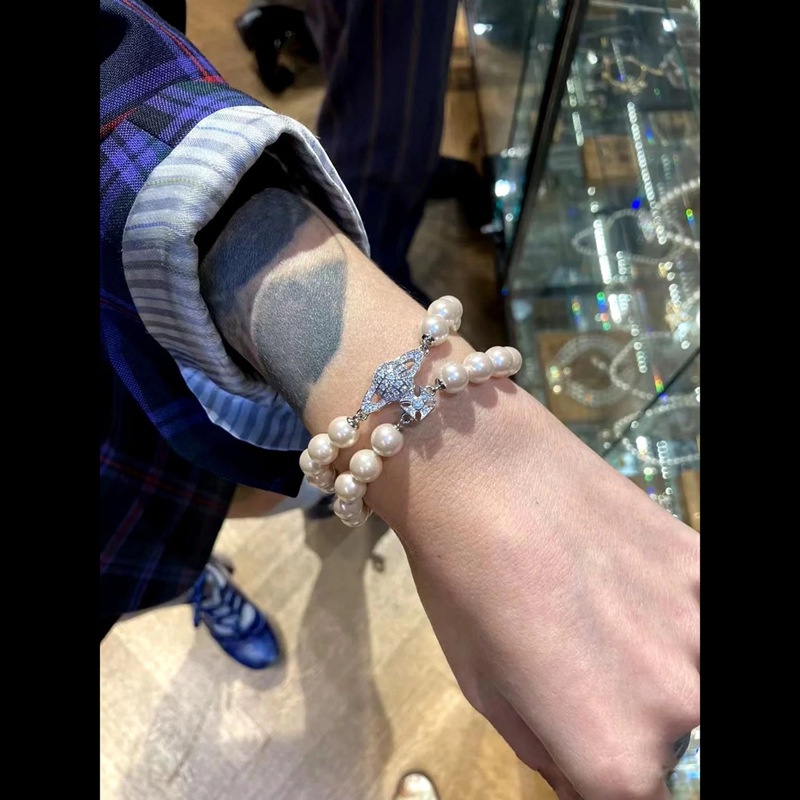 Vòng Tay Ngọc Trai Hai Lớp Mẫu 0830ywts Vinne queen Weiwei 'S saturn Xuân Hè