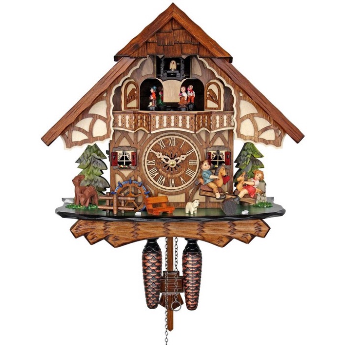 Đồng Hồ Treo Tường Cuckoo Engstler 4916 MT Kuckucksuhr, Rộng 34cm, Nhập Đức, BH 12 Tháng, giadungnhapkhau19