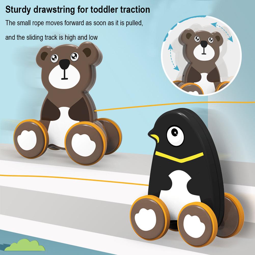 Xe Kéo mini Đồ Chơi j8v4 Hình Động Vật Đáng Yêu