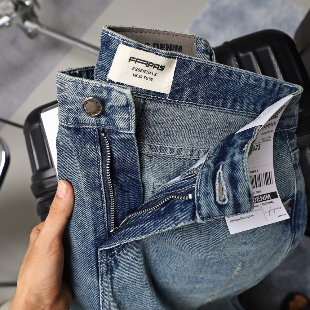 Quần Jeans Nam Chất Liệu Denim Cá Tính Dates FAPAS