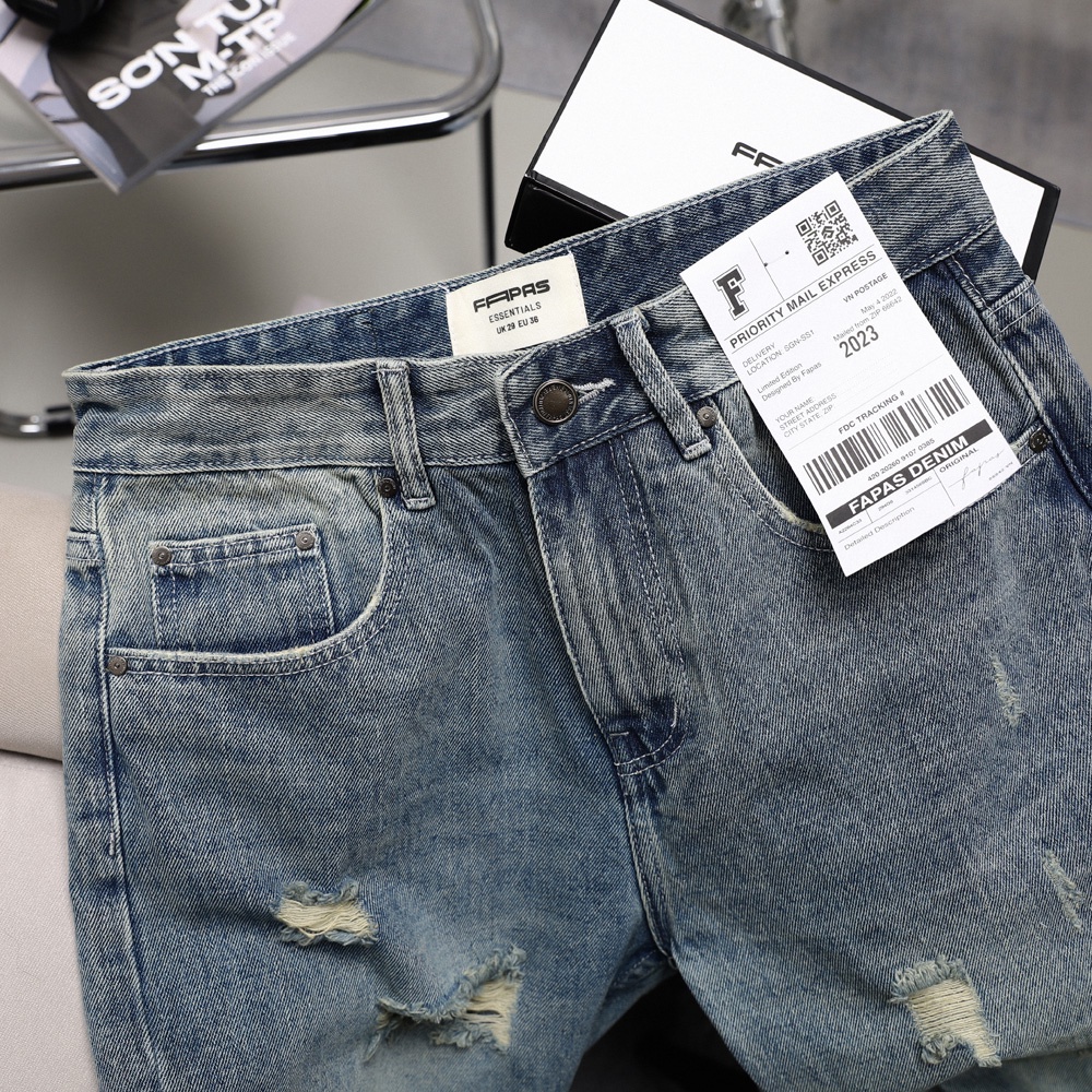Quần Jeans Nam Chất Liệu Denim Cá Tính Dates FAPAS