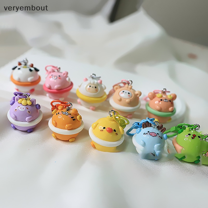 Ut Phụ Kiện Mặt Dây Chuyền Hình Bánh donut Sáng Tạo Chống Rơi Trang Trí Túi Xách / Móc Khóa diy