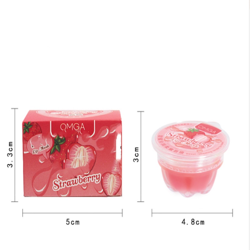 Omga Mặt Nạ Môi Chiết Xuất Trái Cây Ngọt Ngào Dưỡng Ẩm Chăm Sóc Môi