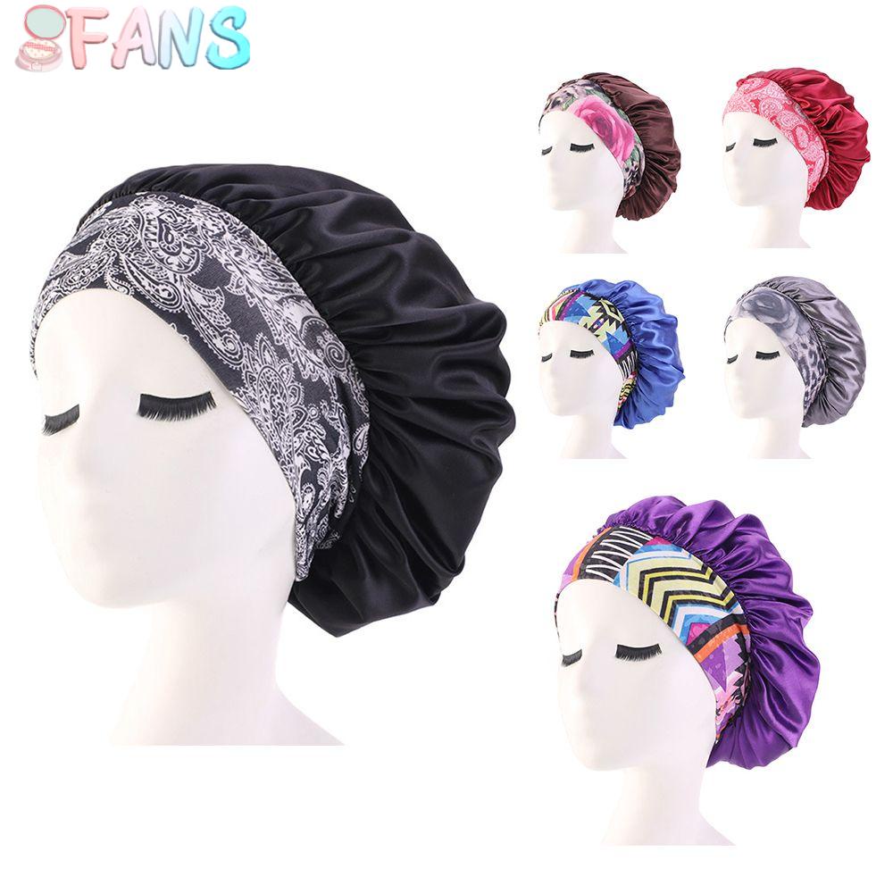 Mũ Trùm Đầu Bằng Lụa satin Co Giãn Tốt Bảo Vệ Tóc Khi Ngủ