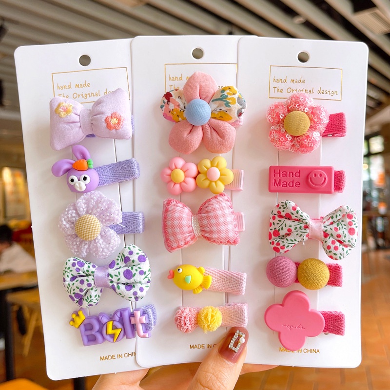 Set 5 Kẹp Tóc Hoa Dễ Thương Cho Thú Cưng 8 Kiểu