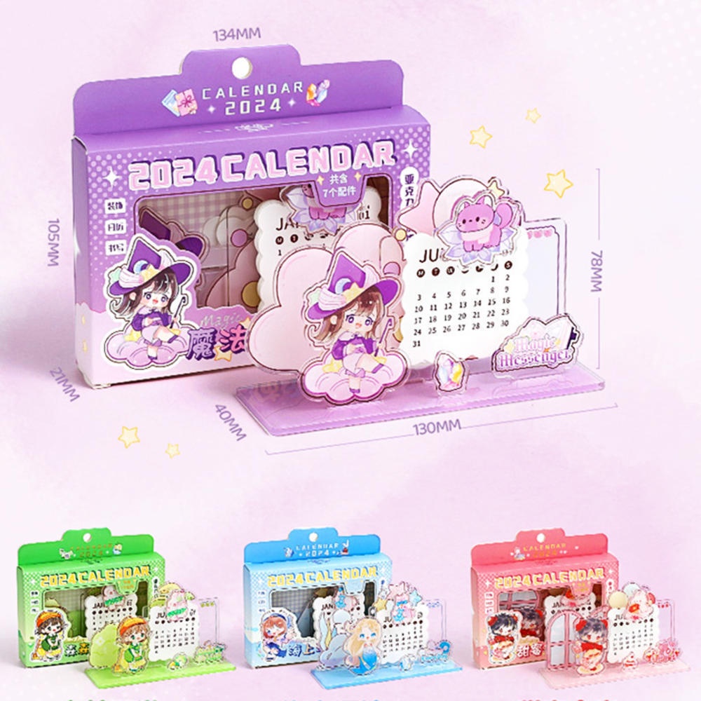 Lịch 3d mini Bằng acrylic Để Bàn Trang Trí