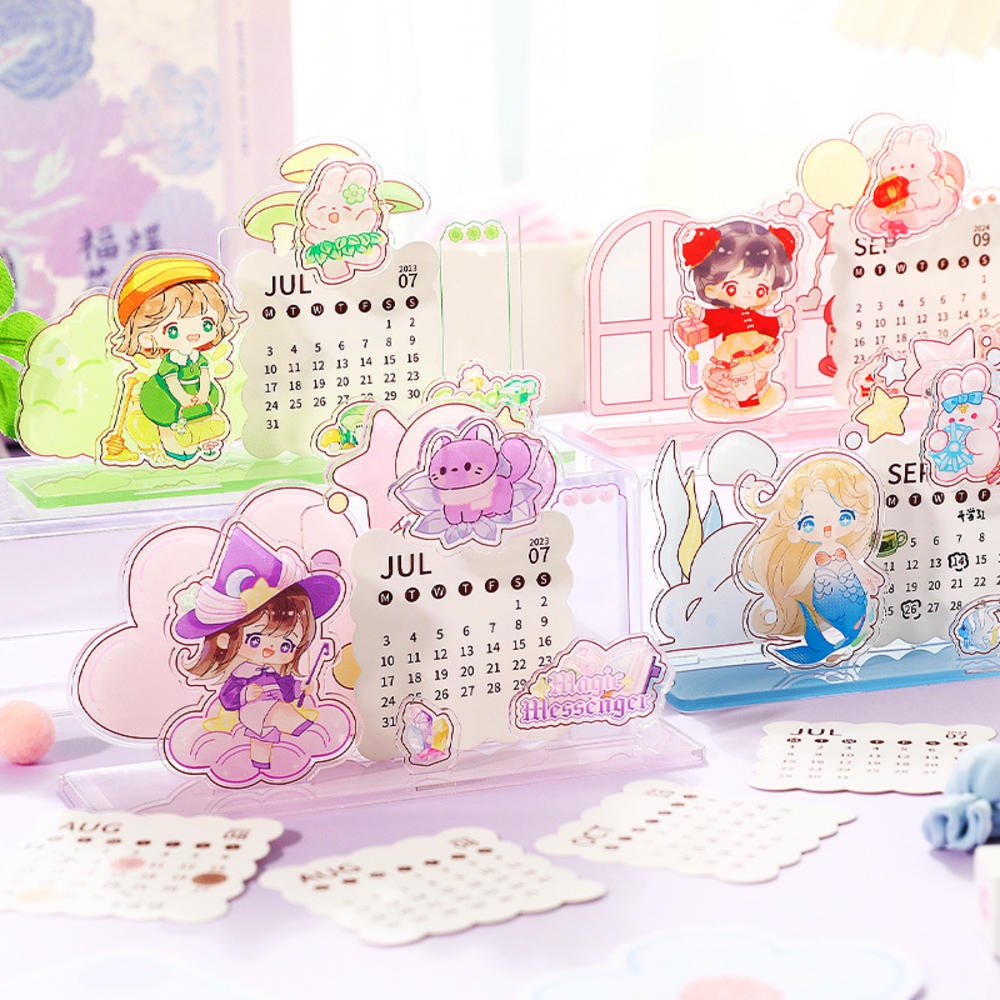 Lịch 3d mini Bằng acrylic Để Bàn Trang Trí