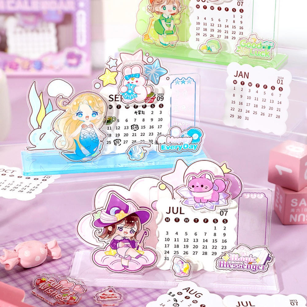 Lịch 3d mini Bằng acrylic Để Bàn Trang Trí