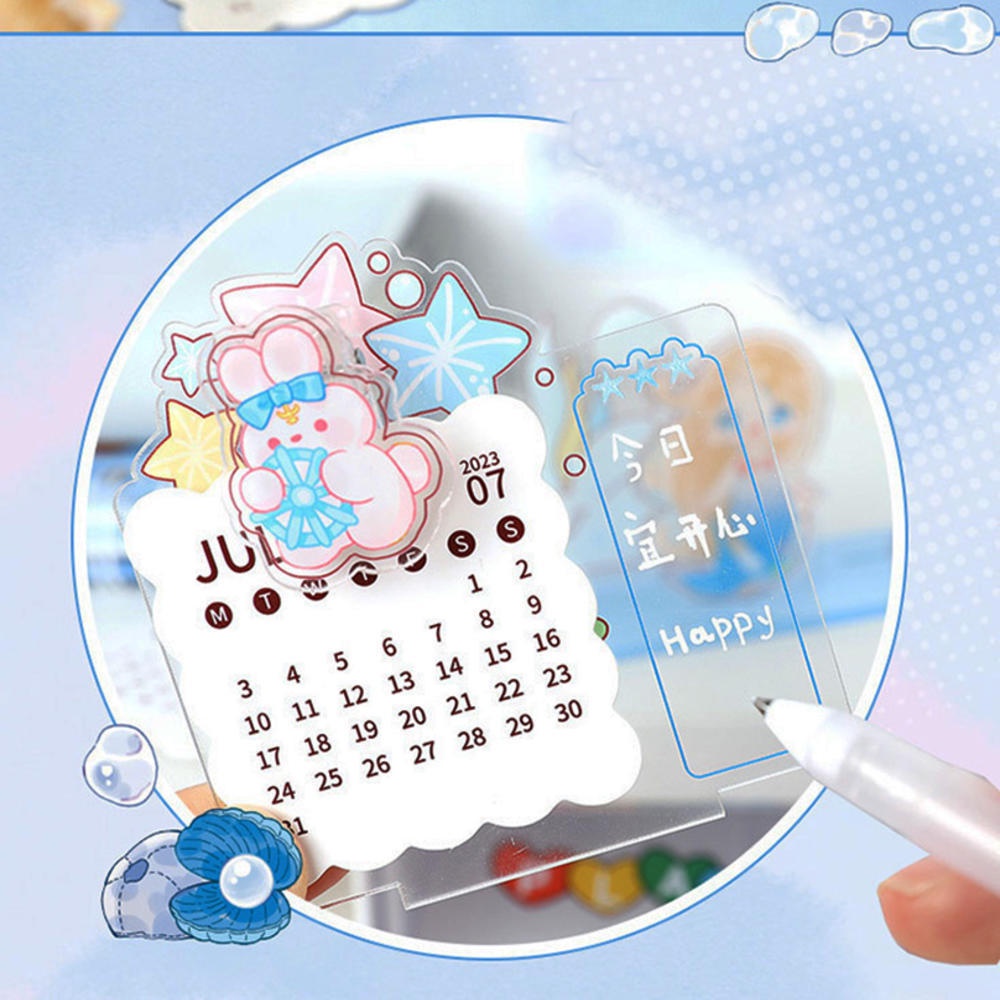 Lịch 3d mini Bằng acrylic Để Bàn Trang Trí