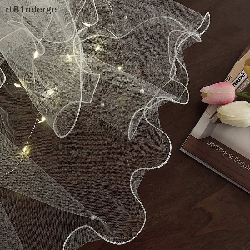 Ge Kẹp Tóc Vải Tuyn Có Mạng Che Mặt Có Đèn led Cho Cô Dâu Trong Ngày Cưới