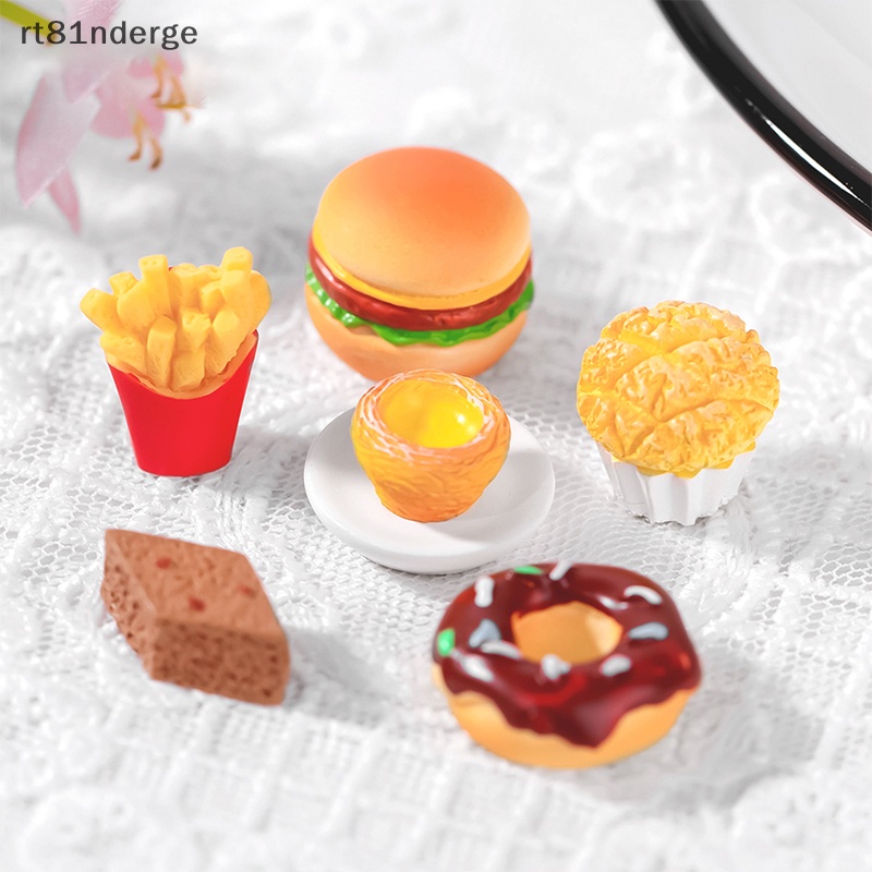 Ge Đồ Chơi Mô Phỏng Nấu Ăn Mô Phỏng Bánh hamburger Bánh Donut Bánh Rán Trang Trí Bàn Ăn diy Cho Trẻ Em n