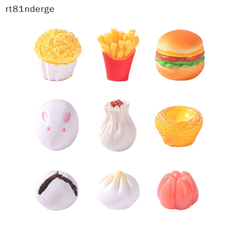 Ge Đồ Chơi Mô Phỏng Nấu Ăn Mô Phỏng Bánh hamburger Bánh Donut Bánh Rán Trang Trí Bàn Ăn diy Cho Trẻ Em n