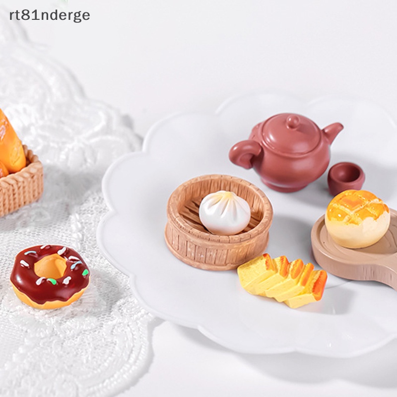 Ge Đồ Chơi Mô Phỏng Nấu Ăn Mô Phỏng Bánh hamburger Bánh Donut Bánh Rán Trang Trí Bàn Ăn diy Cho Trẻ Em n