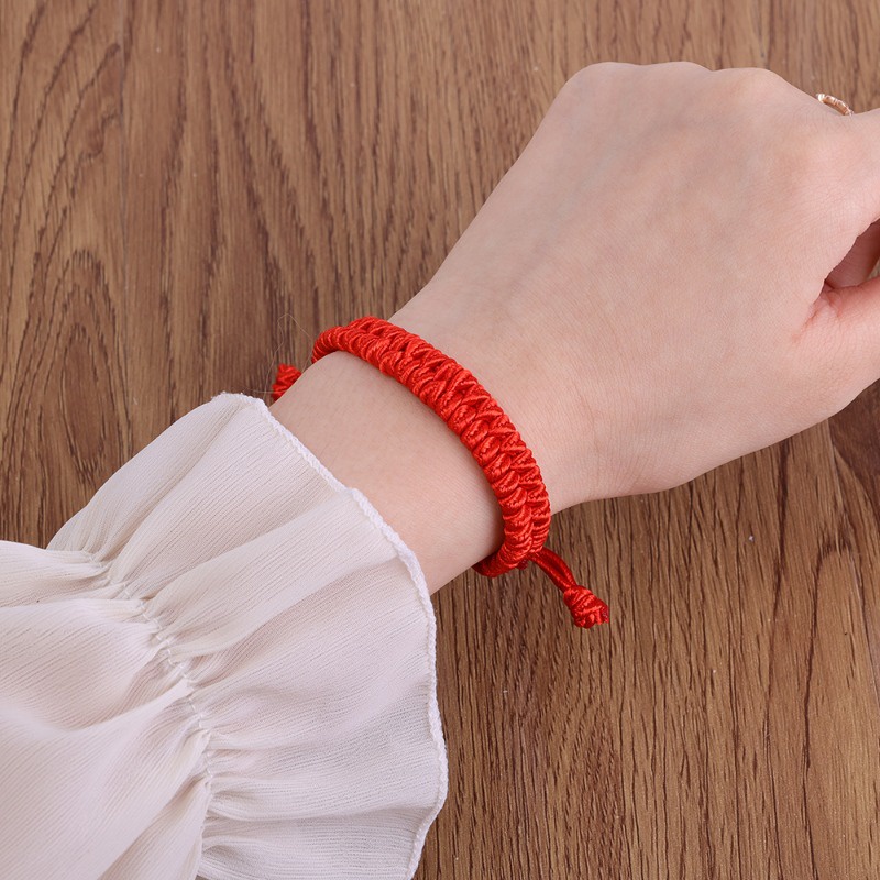 Vòng Tay Dây Bện May Mắn Phong Cách Phật Giáo Tây Tạng Có Thể Điều Chỉnh Kích Thước Dành Cho Nam Và Nữ