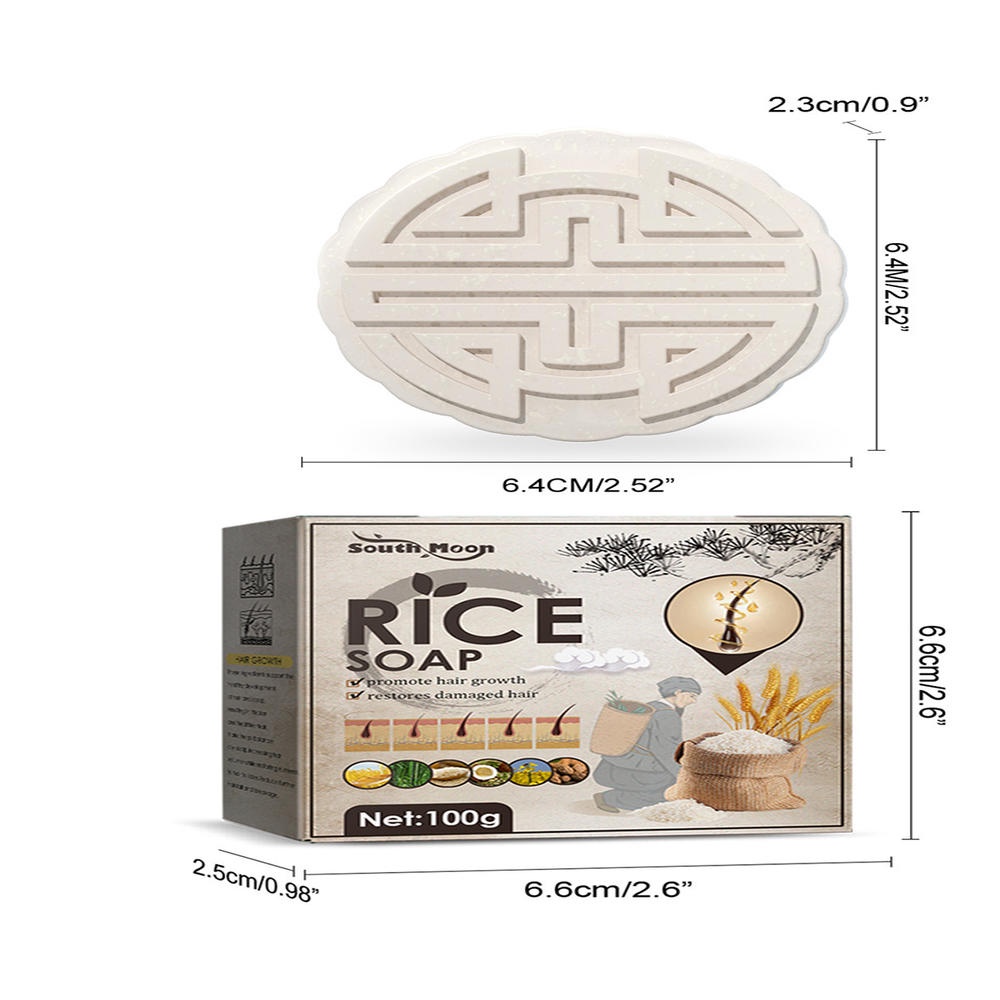 Xà Phòng Tinh Chất Gạo Giúp Mọc Tóc Nuôi Dưỡng Tóc