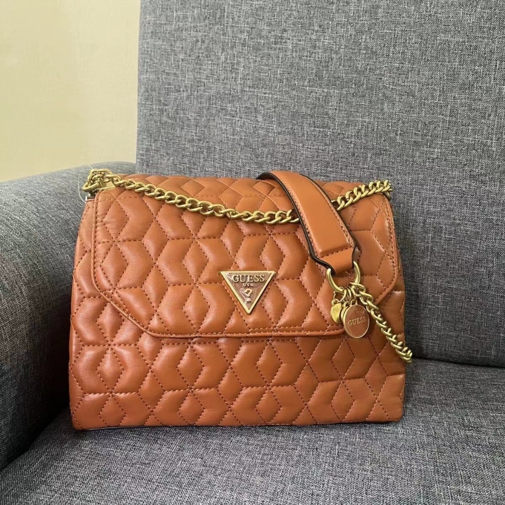 Gues' S Túi Đeo Chéo Vai hijab Ghép Nối Dây Xích Thêu Họa Tiết Mới